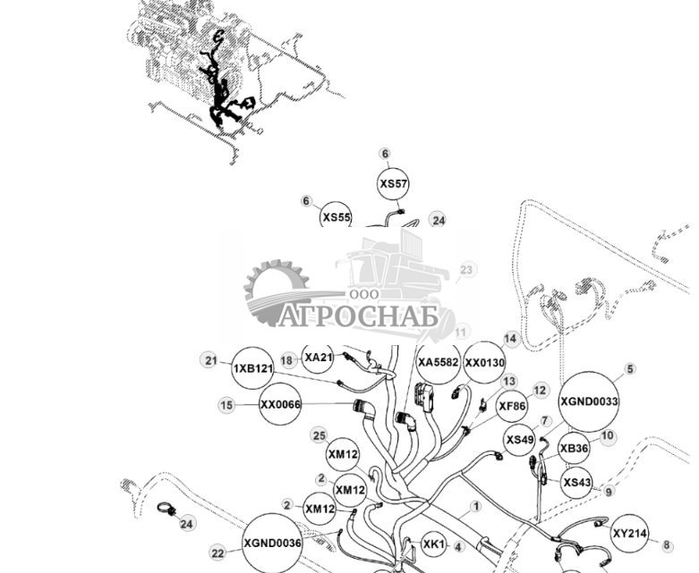 Жгут проводов двигателя, Final Tier 4 (2 из 2) - ST829729 1188.jpg